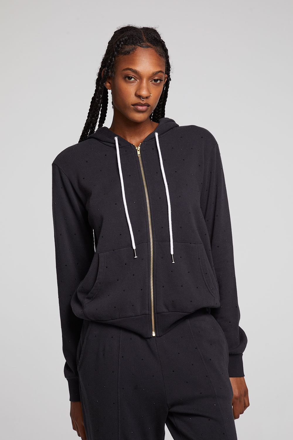 Lex Licorice Zip Up Hoodie WOMENS chaserbrand