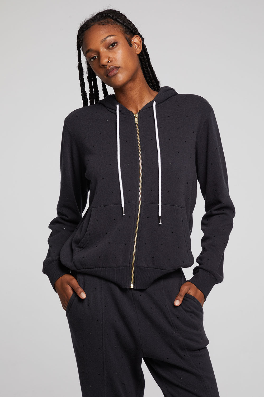 Lex Licorice Zip Up Hoodie WOMENS chaserbrand