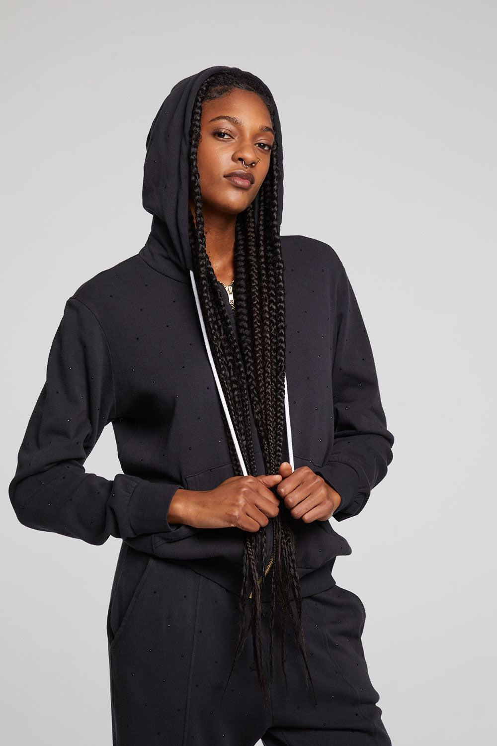 Lex Licorice Zip Up Hoodie WOMENS chaserbrand