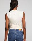 Haileyy White Cap Grey Tank Top WOMENS chaserbrand