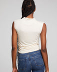 Haileyy White Cap Grey Tank Top WOMENS chaserbrand