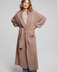 Evee Warm Taupe Maxi Cardigan WOMENS chaserbrand