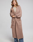 Evee Warm Taupe Maxi Cardigan WOMENS chaserbrand