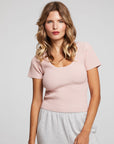 Leah Peach Whip Tee WOMENS chaserbrand