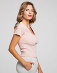 Leah Peach Whip Tee WOMENS chaserbrand