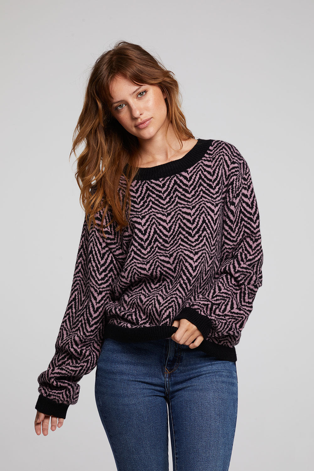 Zebra Pullover Melrose Sweater WOMENS chaserbrand