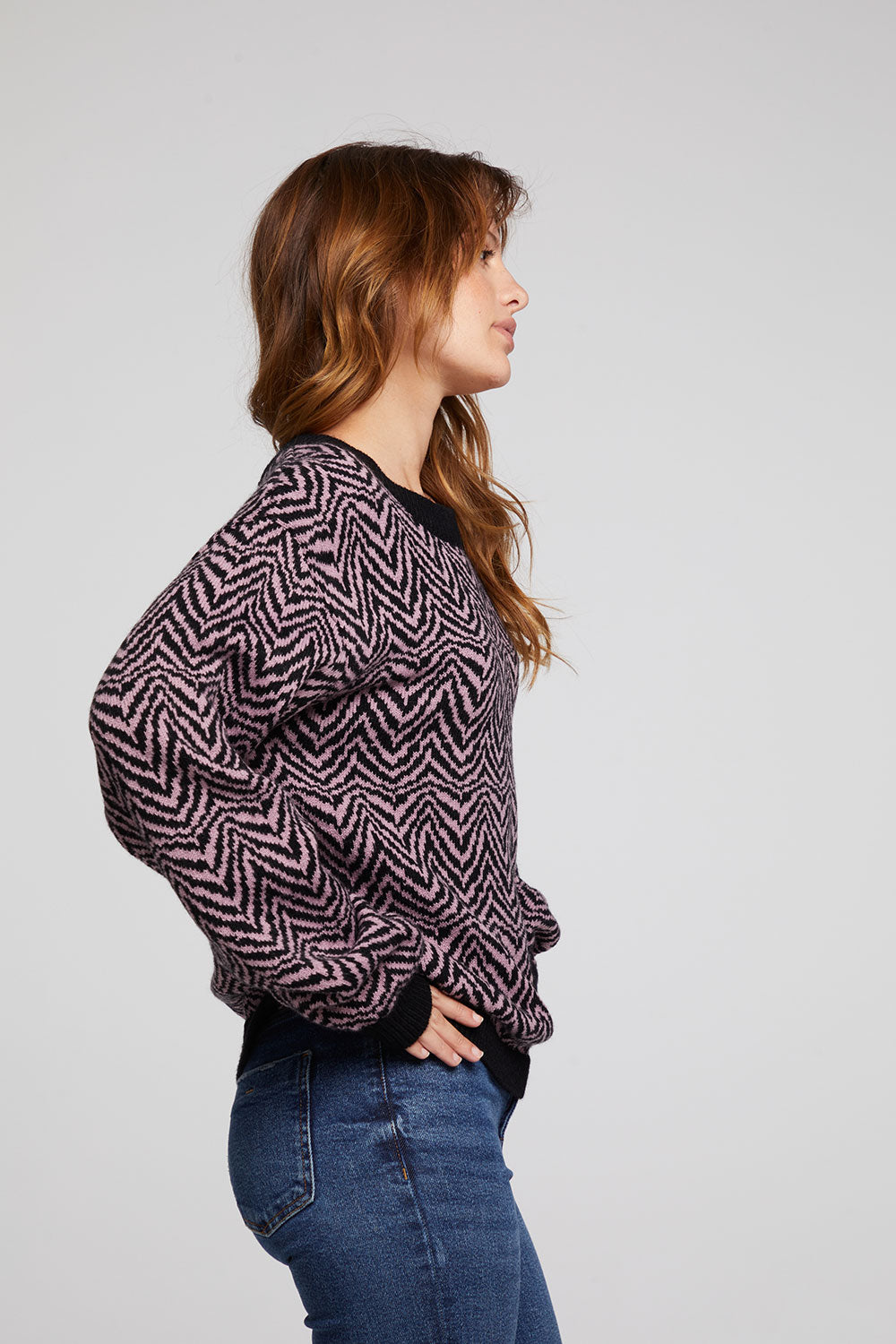 Zebra Pullover Melrose Sweater WOMENS chaserbrand
