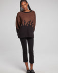 Foxy Sweater Flames Golden Pullover WOMENS chaserbrand