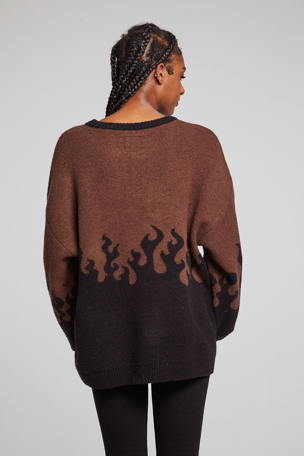 Foxy Sweater Flames Golden Pullover WOMENS chaserbrand