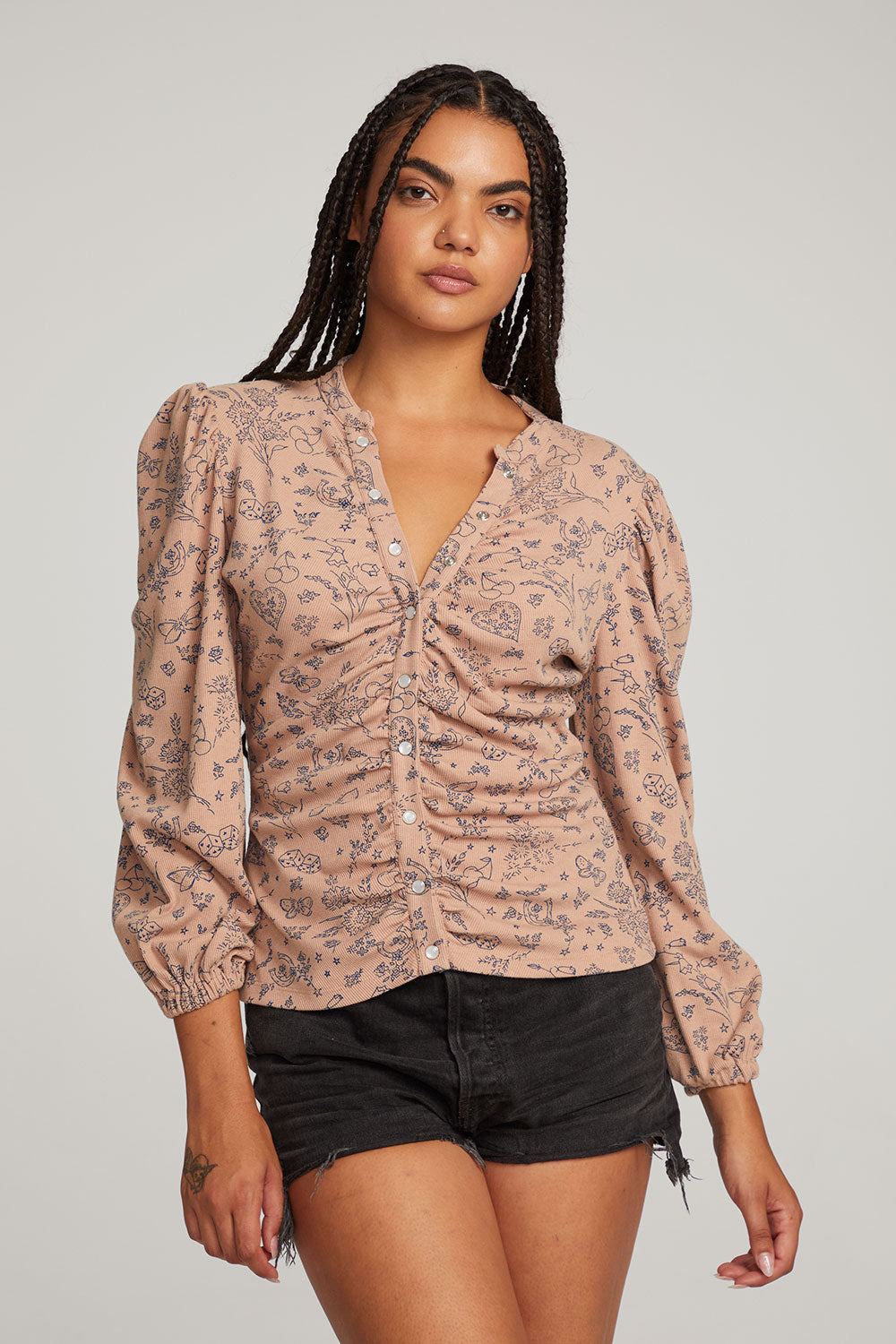 Ditsy Print Long Sleeve WOMENS chaserbrand