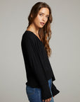 Warren Licorice Blouse WOMENS chaserbrand