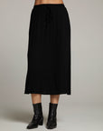 Darby Licorice Midi Skirt WOMENS chaserbrand