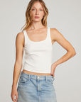 Lander White Tank WOMENS chaserbrand