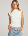 Haileyy White Tank Top WOMENS chaserbrand