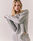 Thayne Heather Grey Long Sleeve Womens chaserbrand