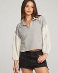 Saratoga Heather Grey Pullover WOMENS chaserbrand