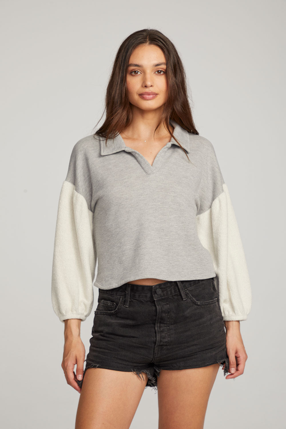 Saratoga Heather Grey Pullover WOMENS chaserbrand