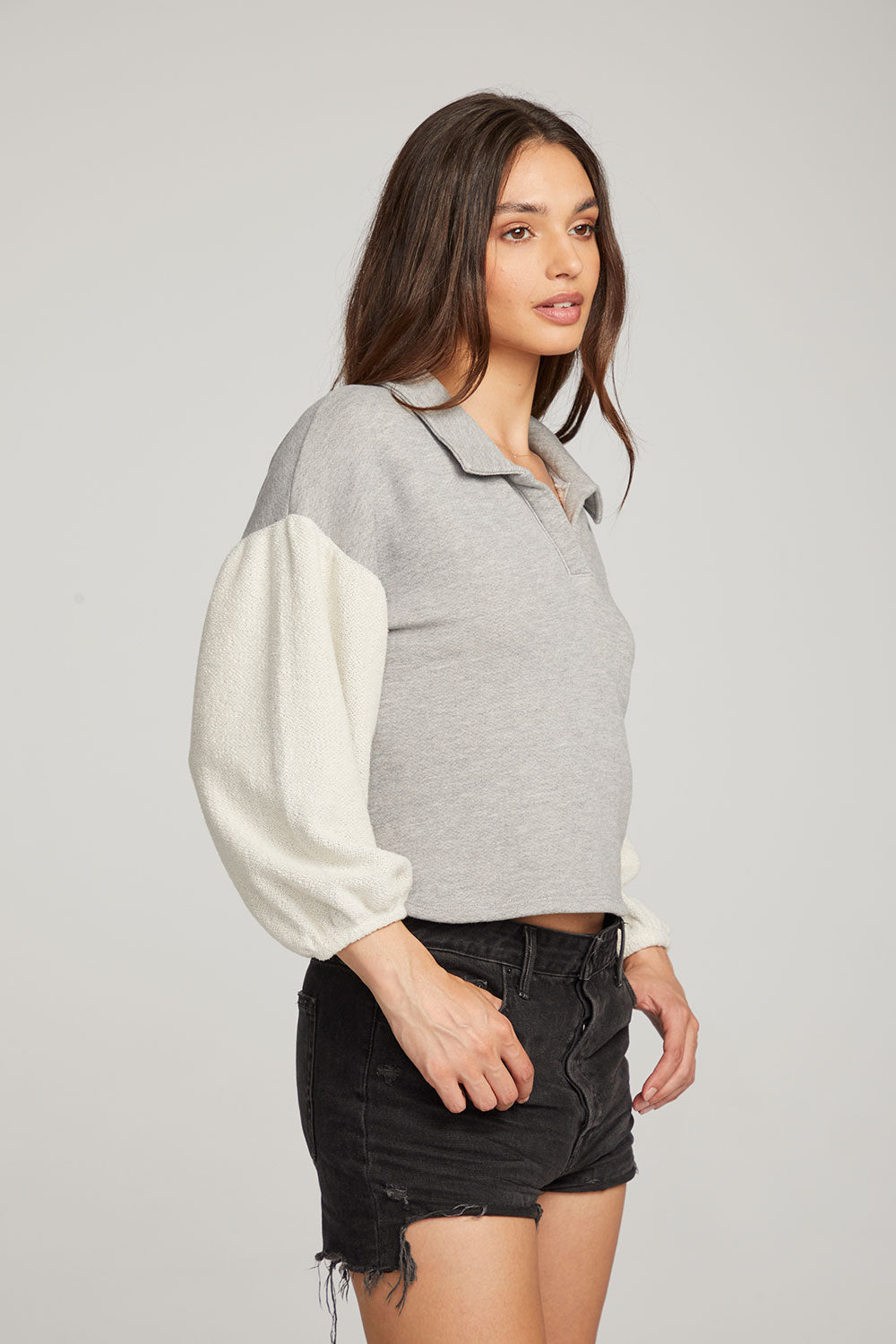 Saratoga Heather Grey Pullover WOMENS chaserbrand