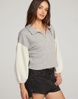 Saratoga Heather Grey Pullover WOMENS chaserbrand