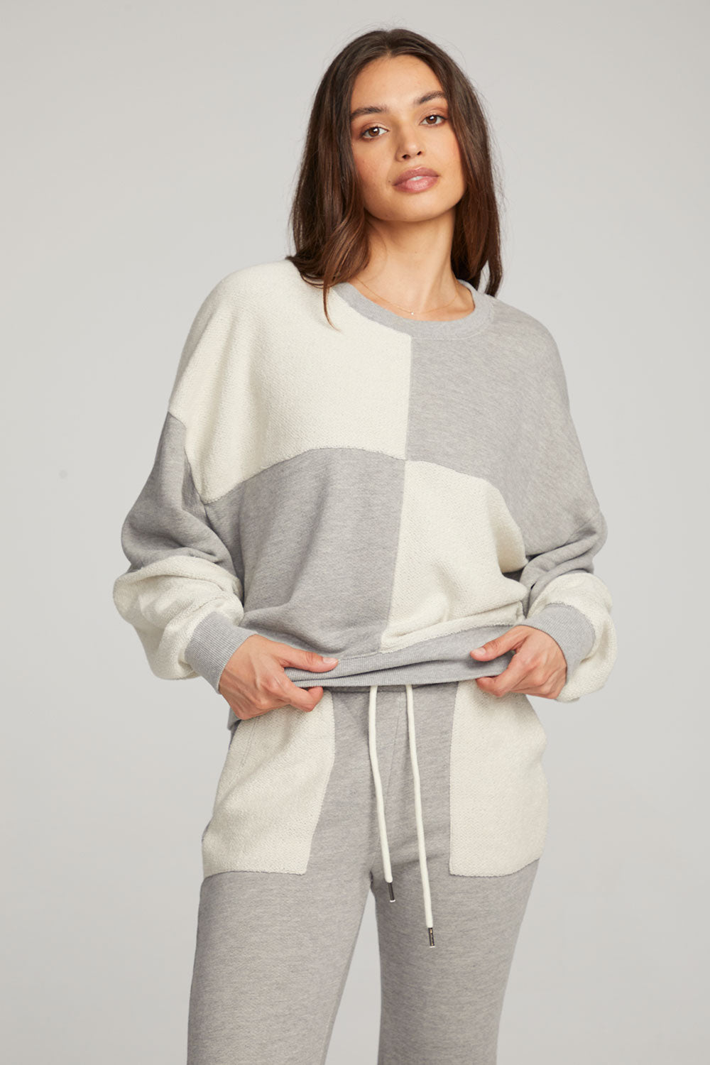 Marie Heather Grey Pullover WOMENS chaserbrand