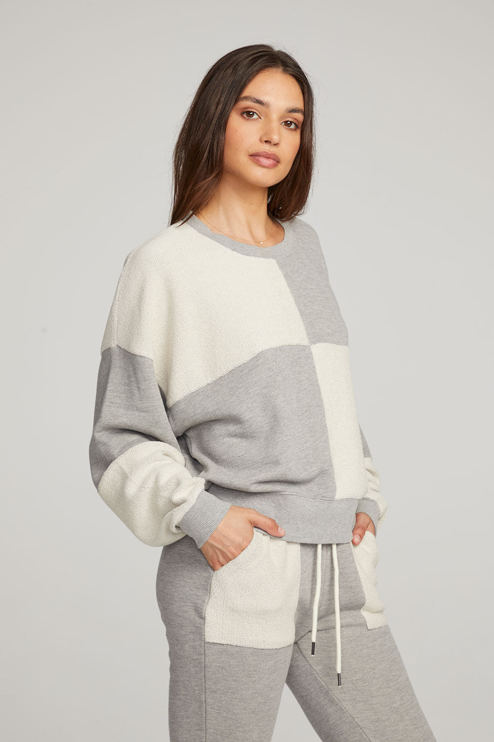 Marie Heather Grey Pullover WOMENS chaserbrand