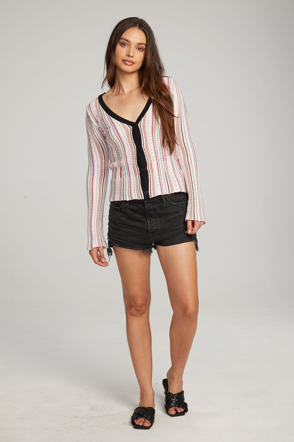 Carmela Canyon Stripe Cardigan WOMENS chaserbrand