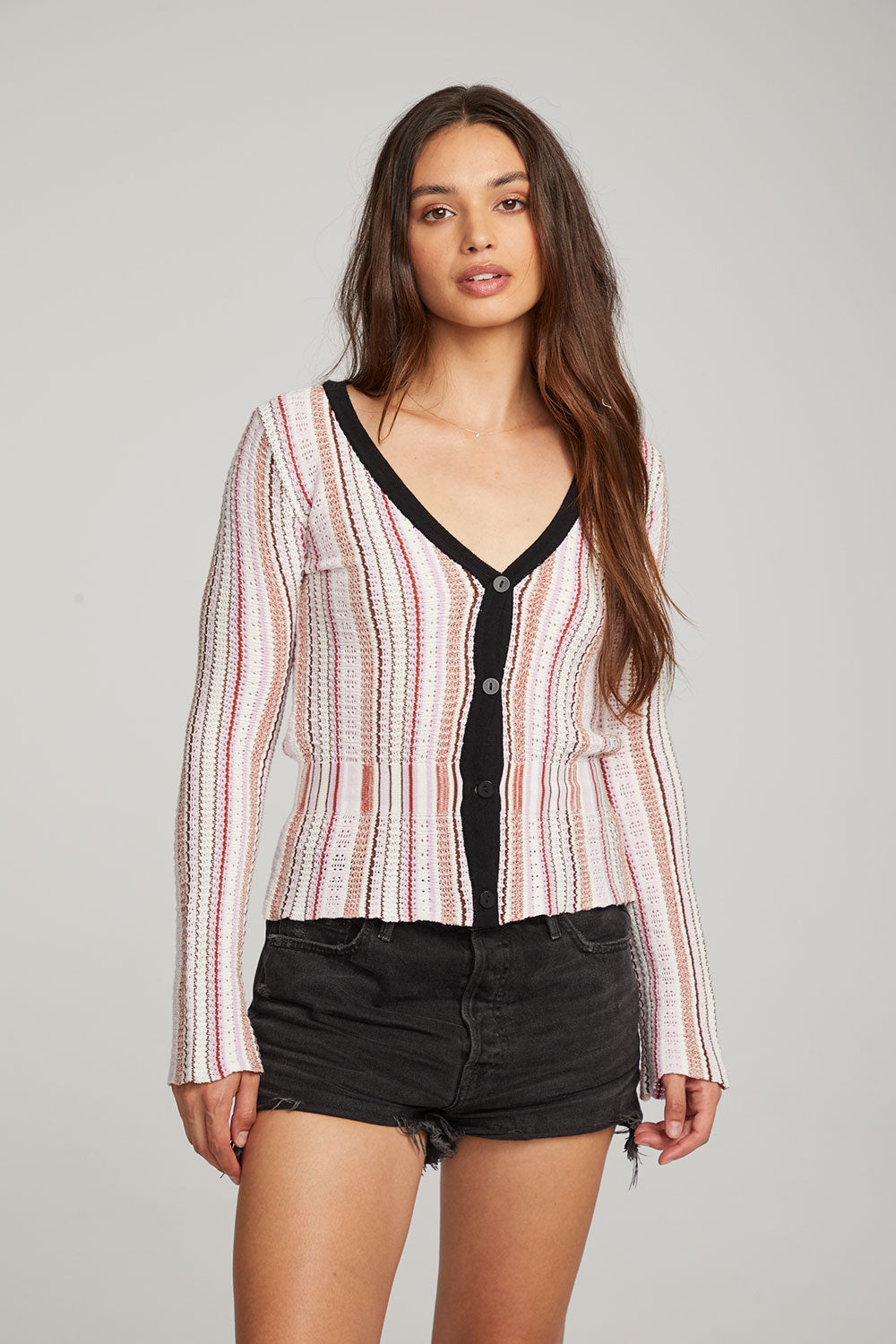 Carmela Canyon Stripe Cardigan WOMENS chaserbrand