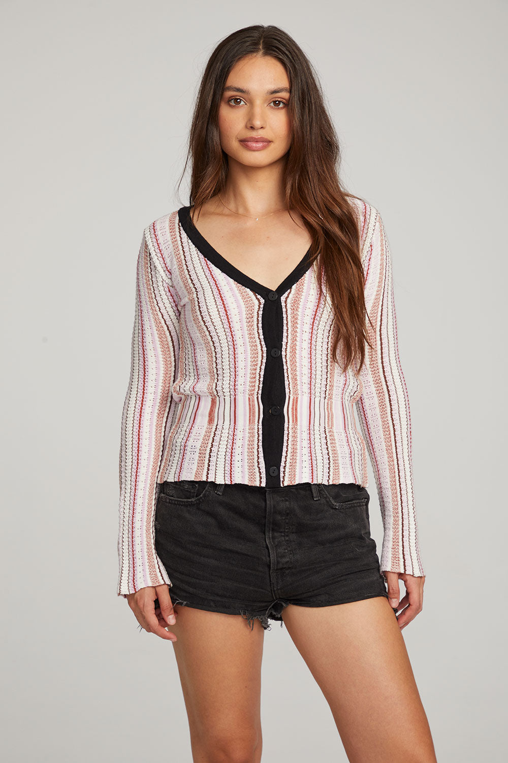 Carmela Canyon Stripe Cardigan WOMENS chaserbrand