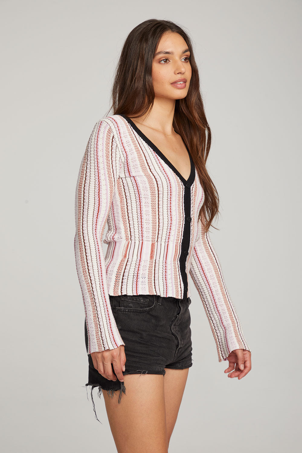 Carmela Canyon Stripe Cardigan WOMENS chaserbrand