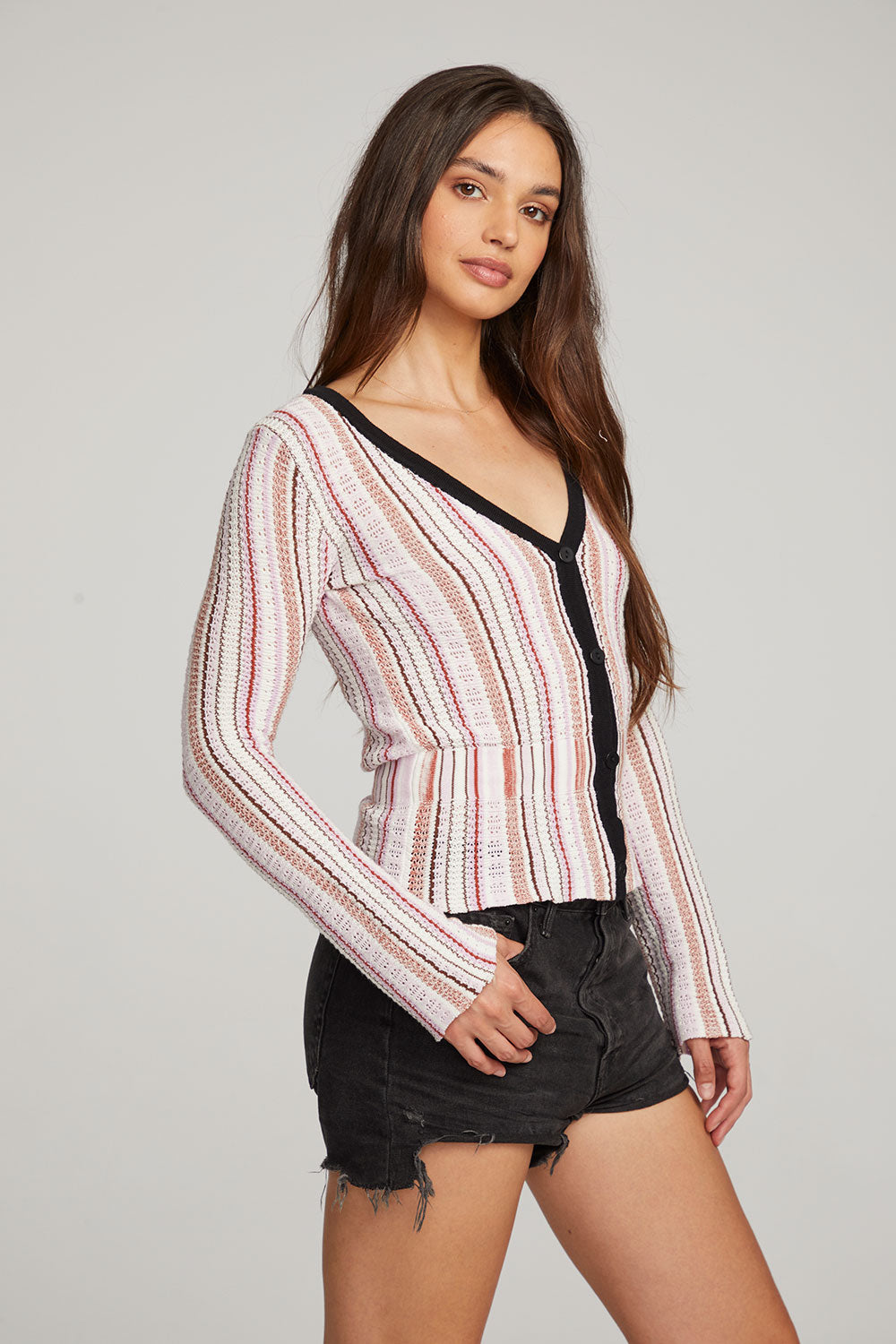 Carmela Canyon Stripe Cardigan WOMENS chaserbrand