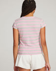 Chandler Pastel Lavender Stripe Tee WOMENS chaserbrand