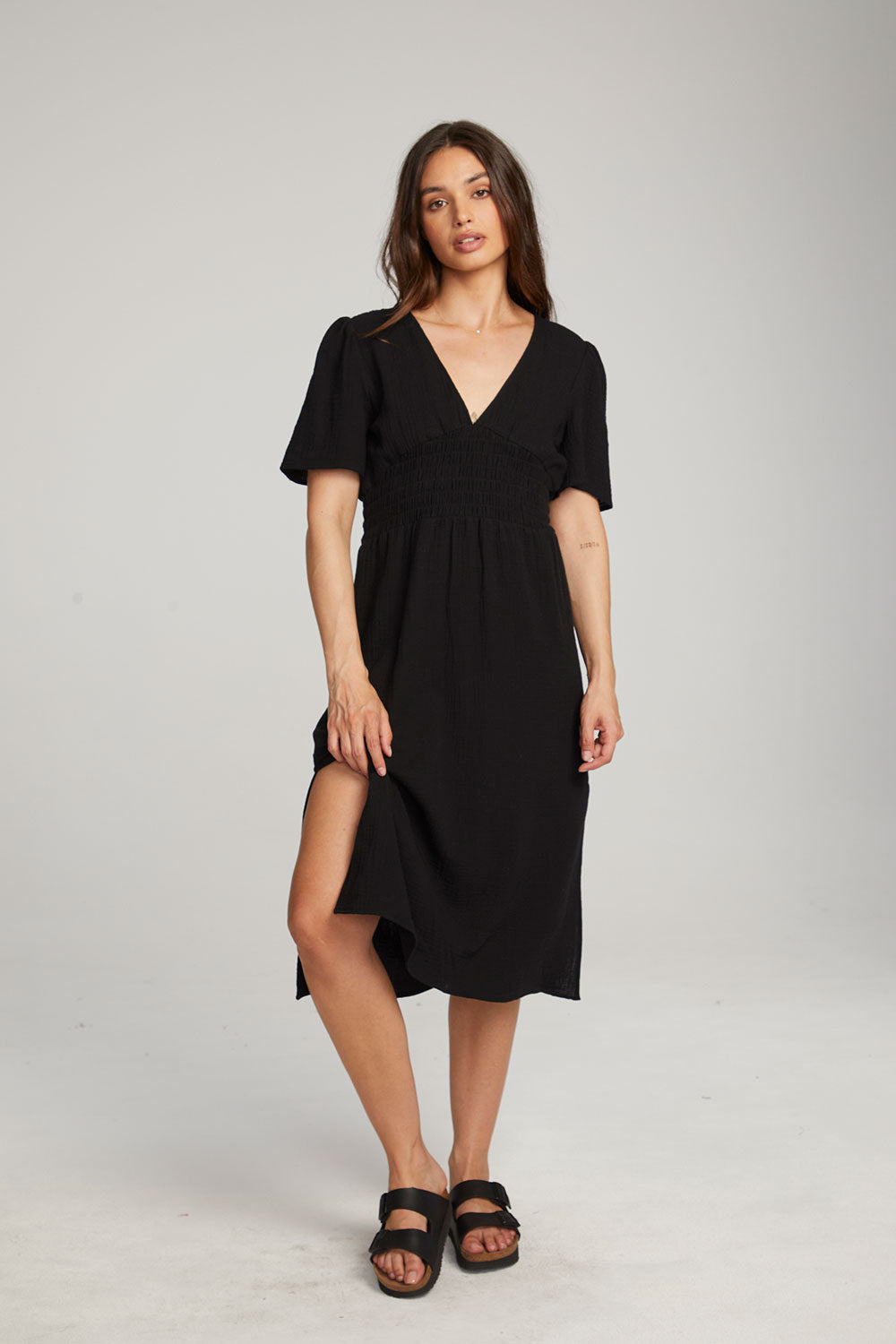 Palmer Licorice Midi Dress WOMENS chaserbrand