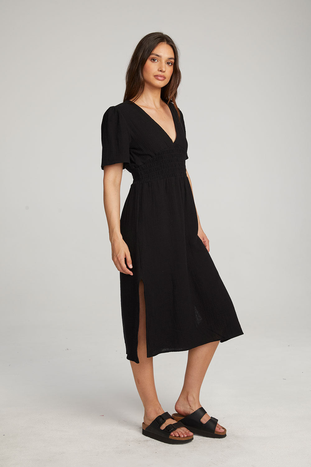 Palmer Licorice Midi Dress WOMENS chaserbrand