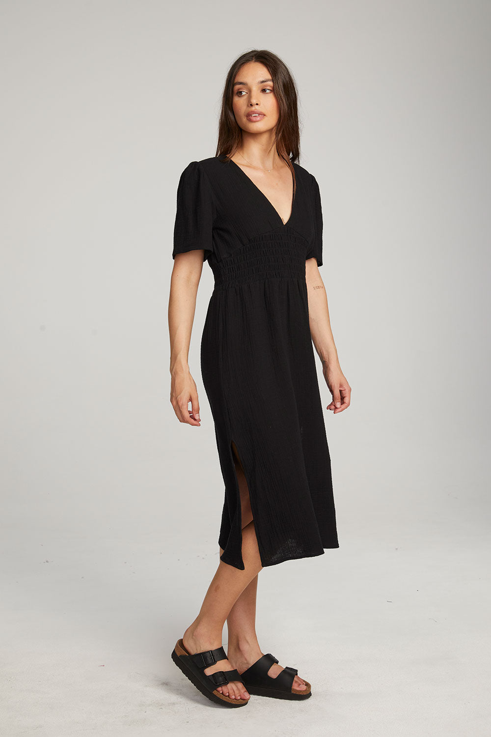 Palmer Licorice Midi Dress WOMENS chaserbrand