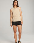 Basic Cappuccino Slit Tank WOMENS chaserbrand