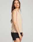 Basic Cappuccino Slit Tank WOMENS chaserbrand