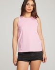 Basic Pastel Lavender Slit Tank WOMENS chaserbrand