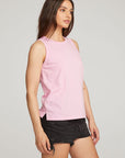 Basic Pastel Lavender Slit Tank WOMENS chaserbrand