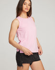 Basic Pastel Lavender Slit Tank WOMENS chaserbrand