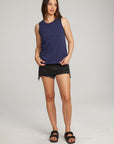 Basic Sapphire Slit Tank WOMENS chaserbrand