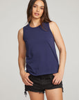 Basic Sapphire Slit Tank WOMENS chaserbrand