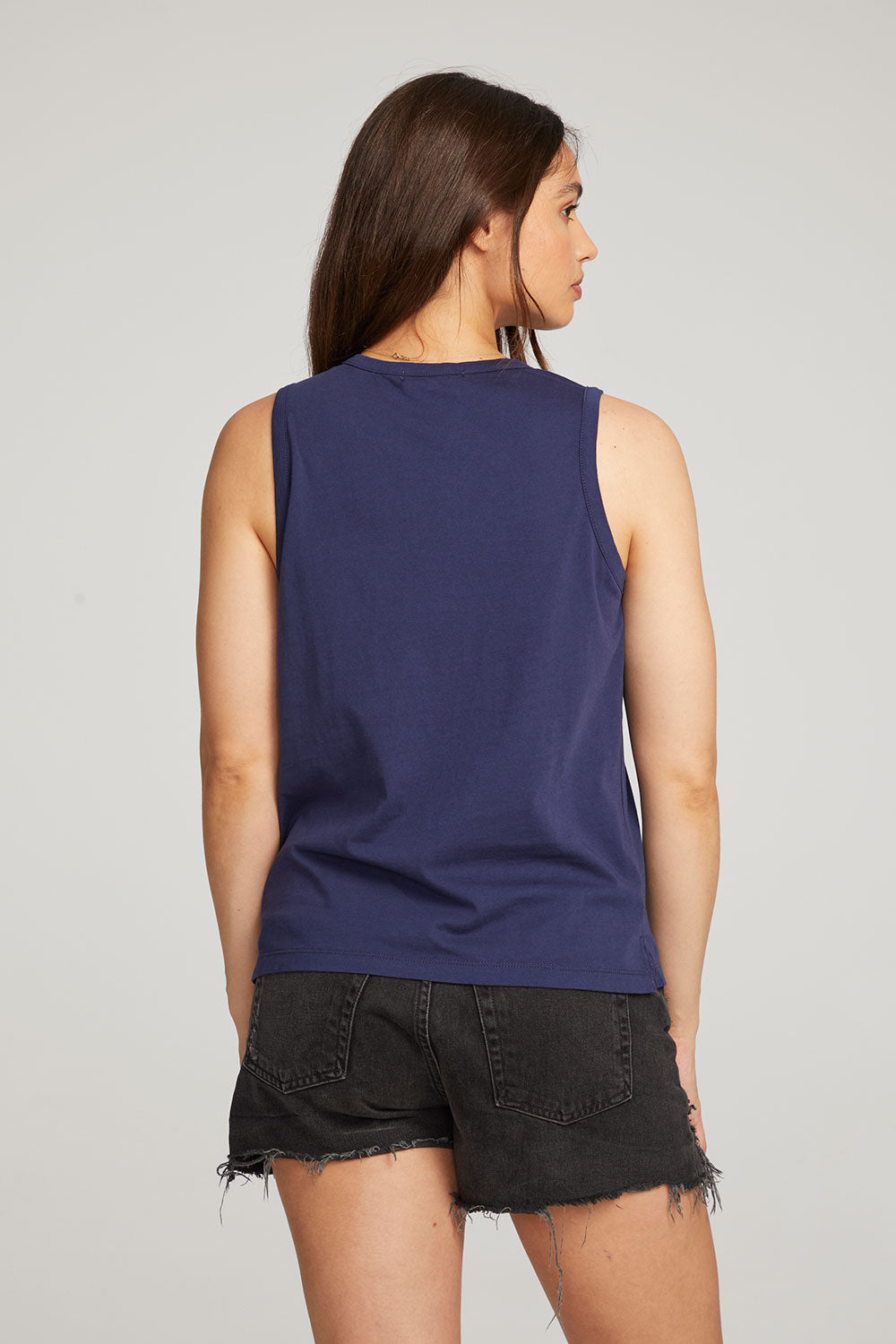 Basic Sapphire Slit Tank WOMENS chaserbrand