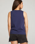 Basic Sapphire Slit Tank WOMENS chaserbrand