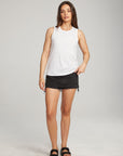 Basic White Slit Tank WOMENS chaserbrand