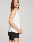 Basic White Slit Tank WOMENS chaserbrand