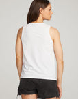 Basic White Slit Tank WOMENS chaserbrand