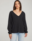 Kara Black Long Sleeve WOMENS chaserbrand