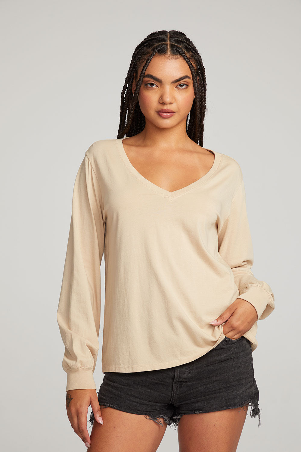 Kara Cappuccino Long Sleeve WOMENS chaserbrand