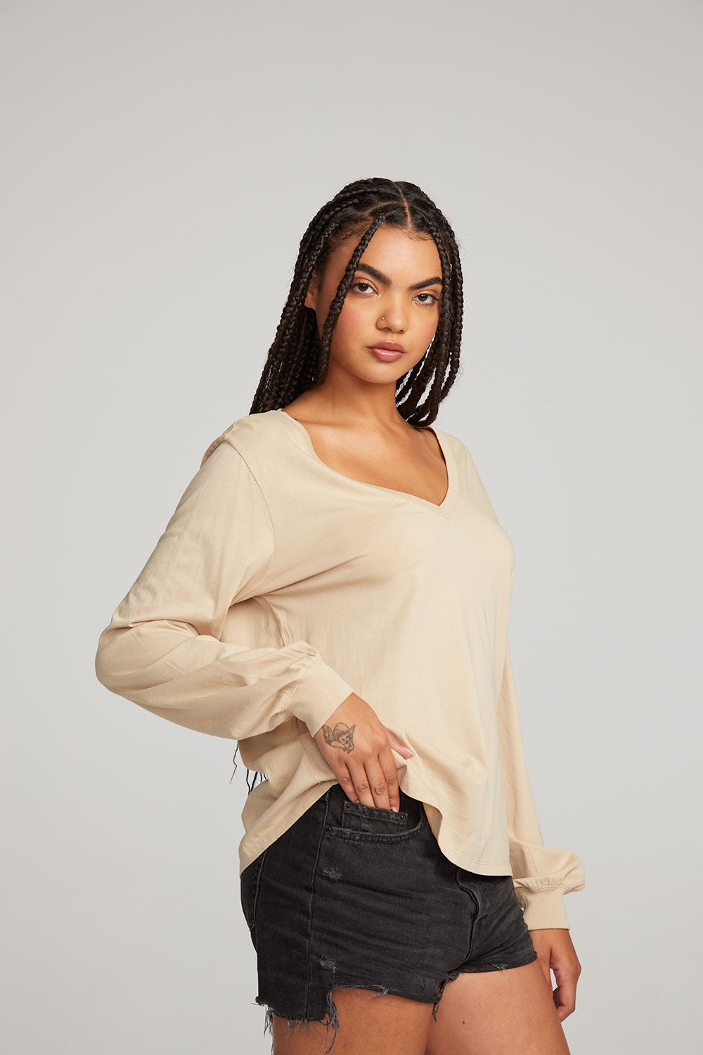 Kara Cappuccino Long Sleeve WOMENS chaserbrand