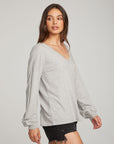 Kara Heather Grey Long Sleeve WOMENS chaserbrand